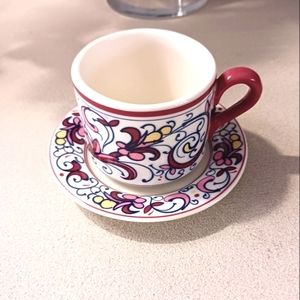 Vintage demitasse cup & saucer The White Barn Candle Co.